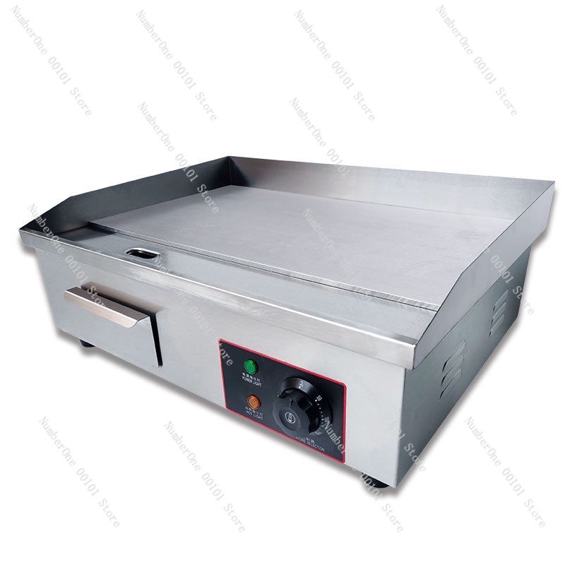 Electric Griddle Flat Top - เตาไฟฟ้าแบบแผ่นเรียบสำหรับทำแพนเค้ก บะหมี่เย็น เทปปันยากิ และขนมต่างๆ พร้อมพื้นผิวเหล็กเคลือบสารกันติด