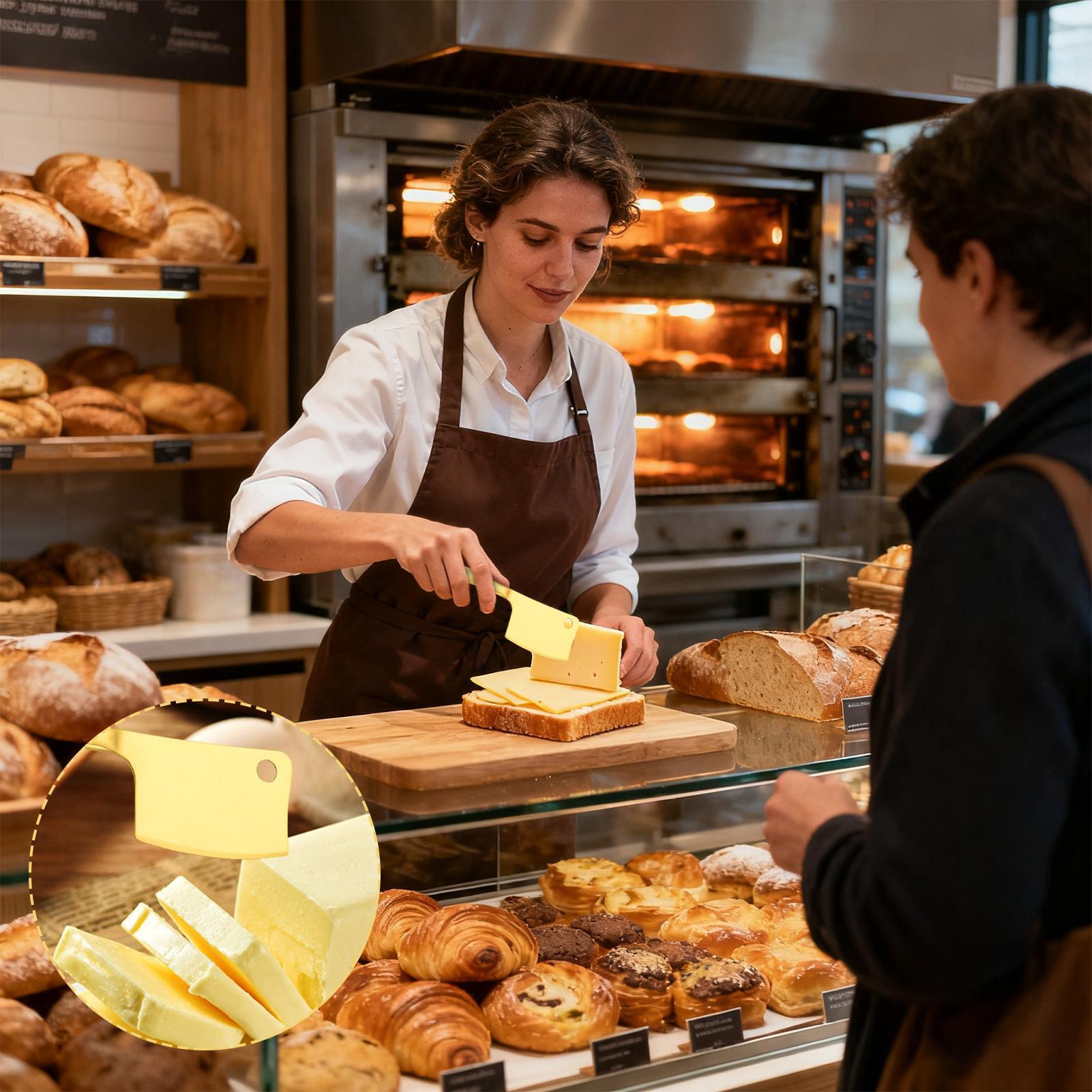 Commercial Kitchen In Home - เครื่องตัดชีสแบบมือถืออเนกประสงค์ อุปกรณ์ครัวสำหรับตัดชีสแข็ง ชุดสำหรับครัวเรือน ร้านอาหาร และการตั้งแคมป์