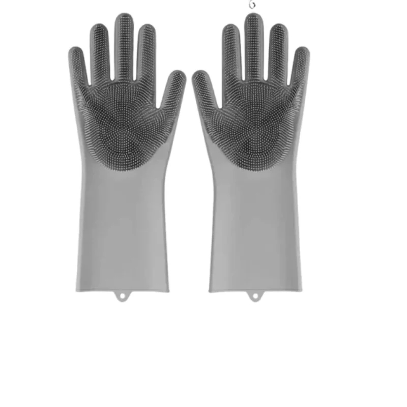Commercial Kitchen Gloves - ถุงมือซิลิโคนอเนกประสงค์สำหรับล้างจาน ถุงมือขัดทำความสะอาดในครัวแบบใช้ซ้ำได้สำหรับงานบ้าน