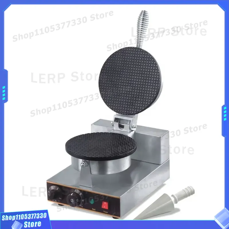 Commercial Kitchen Ice Machine - เครื่องทำวาฟเฟิลกรวยไฟฟ้าเชิงพาณิชย์ เครื่องทำไอศกรีมโคน เครื่องมือทำวาฟเฟิลกรอบ อุปกรณ์อบวาฟเฟิลสำหรับครัว
