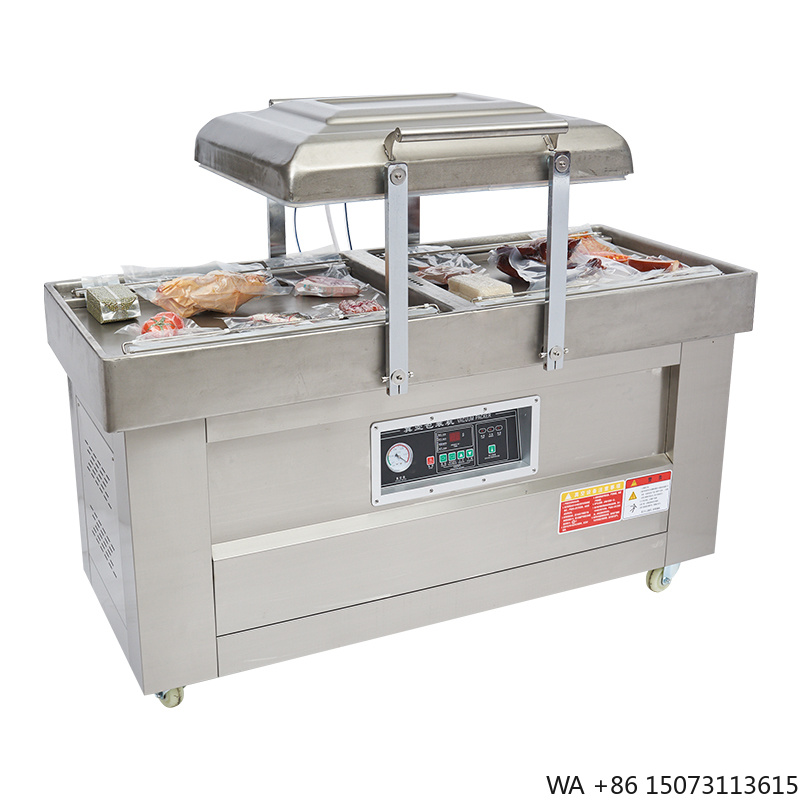 Commercial Kitchen In Home - เครื่องซีลสูญญากาศแบบกึ่งอัตโนมัติสองห้อง รุ่น DZ400/2SB สำหรับบรรจุภัณฑ์ฟิล์ม ถุงฟอยล์