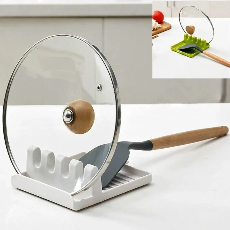 Commercial Kitchen Utensil Holder - ฝาปิดกระทะรองรับช้อนหม้อวางไม้พายสําหรับห้องครัวความสะดวกสบายเครื่องครัวเครื่องมืออุปกรณ์เสริมหม้อหุงข้าวOrganizer
