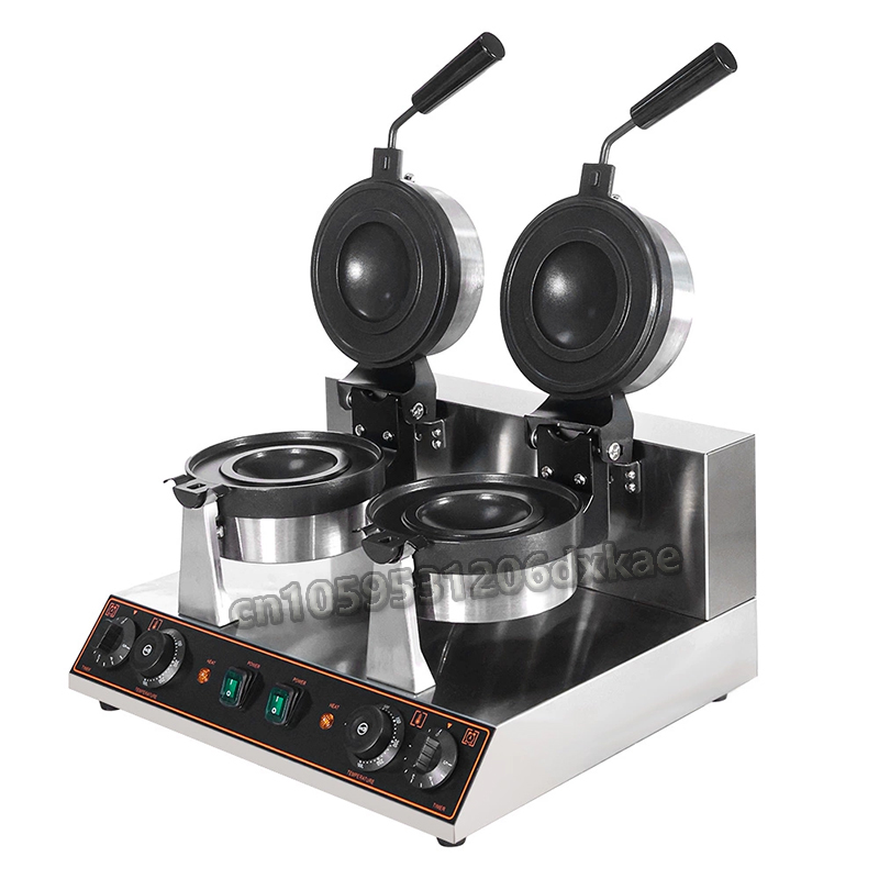 Commercial Kitchen Ice Machine - เครื่องทำไอศกรีมเบอร์เกอร์ยูเอฟโอ 110V/220V อุปกรณ์เบเกอรี่เชิงพาณิชย์ เครื่องทำขนมขบเคี้ยวแบบตะวันตก เครื่องทำวาฟเฟิล เครื่องทำไอศกรีมเบอร์เกอร์