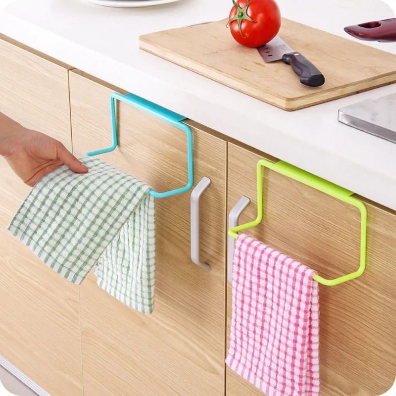 Commercial Kitchen Towels - ที่แขวนผ้าเช็ดตัวแบบแขวนพลาสติก 1 ชิ้น อเนกประสงค์ ใช้กับตู้ ตู้เก็บของ