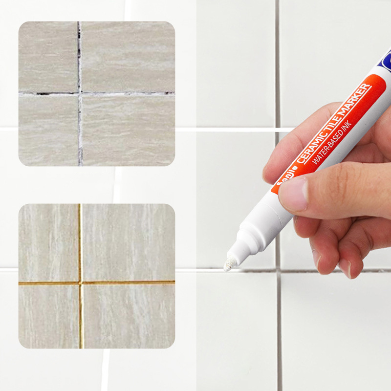 Commercial Kitchen Tiles - ปากกาซ่อมรอยต่อกระเบื้องเซรามิกกันน้ำ ป้องกันเชื้อรา สำหรับซ่อมผนังและพื้นห้องครัวและห้องน้ำ