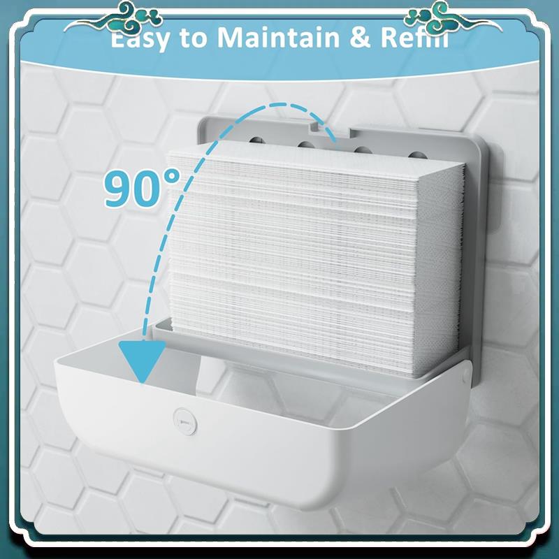 Commercial Kitchen Towels - พรีเมี่ยมเชิงพาณิชย์กระดาษผ้าเช็ดตัวDispenser Wall Mountพร้อมKey Packไม่มีเจาะหรือสกรูติดตั้งสําหรับห้องน้ําห้องน้ําห้องครัว