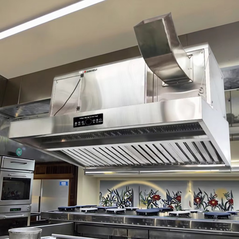 Commercial Kitchen Exhaust Cleaning - เครื่องดูดควันครัวเชิงพาณิชย์สแตนเลสแบบปรับแต่งได้ ทำความสะอาดง่าย