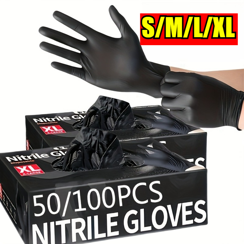 Commercial Kitchen Gloves - ถุงมือกันน้ําไนไตรล์แบบใช้แล้วทิ้งล้างจานห้องครัวถุงมือในครัวเรือนสุนัขล้างทําความสะอาดถุงมือสําหรับอาหารทํางานถุงมือยาง