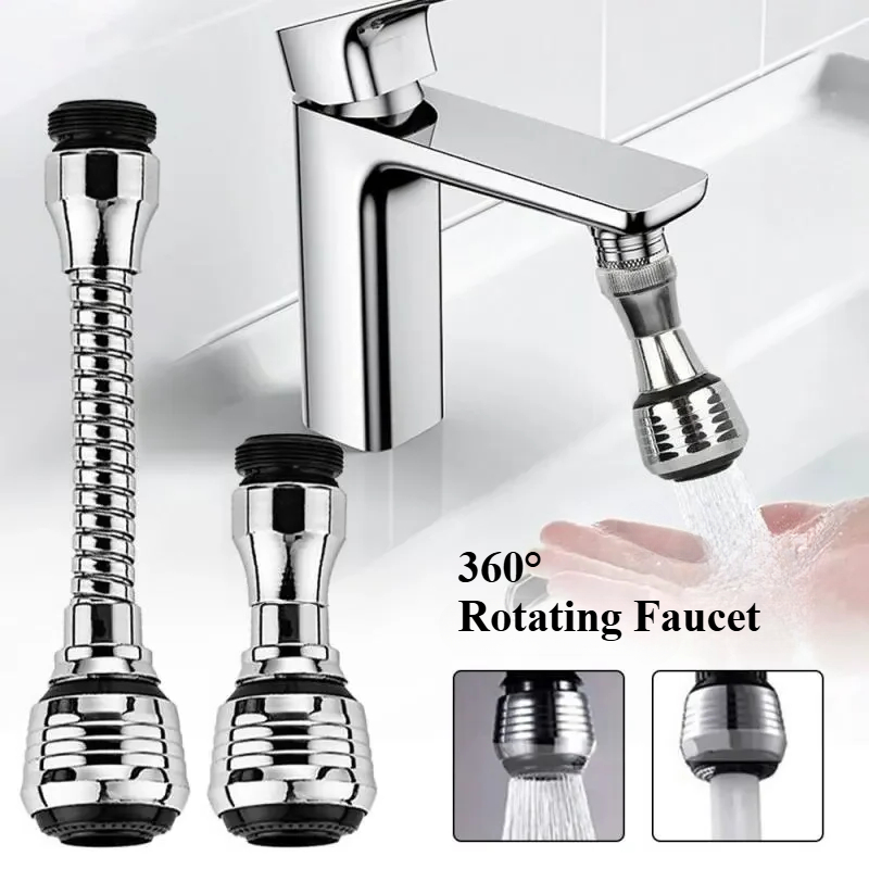 Commercial Kitchen Sink - 1/2ชิ้น360 ° ปรับอ่างล้างจานก๊อกน้ําExtenderกรองสเปรย์Dual-Mode Water-Saving Pressurizerในครัวเรือนห้องน้ําเครื่องมือ