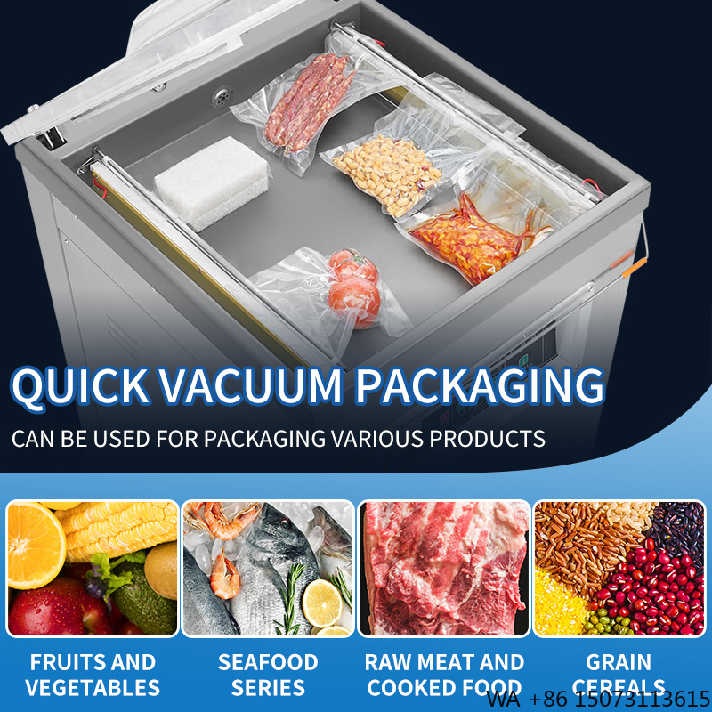 Commercial Kitchen In Home - เครื่องซีลสูญญากาศแบบแนวตั้ง รุ่น DZ-500 แบบห้องเดียว กึ่งอัตโนมัติ พร้อมมอเตอร์
