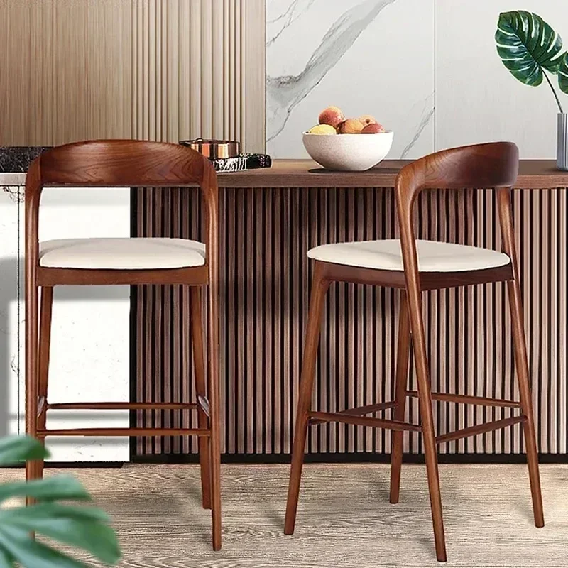 Commercial Kitchen Counter - Vintage ไม้ Designer เก้าอี้บาร์ Modern Accent