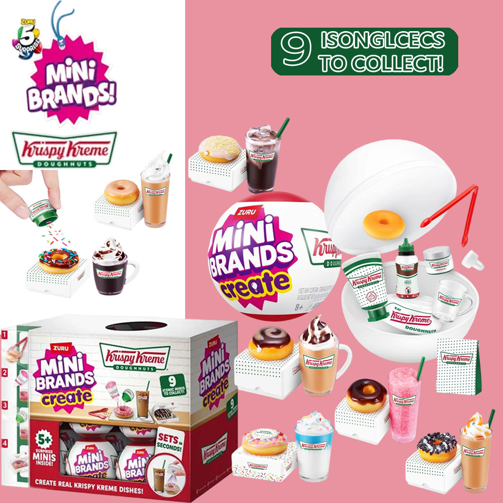 Commercial Kitchen Items - ของเล่นซูรู มินิแบรนด์ส คริสปี้ครีม ซีรีส์ 1 กล่องสุ่มลายเซอร์ไพรส์