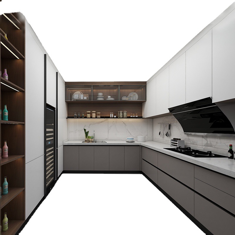 Commercial Kitchen Rental - ตู้ครัวแบบเรียบง่าย และห้องเช่าสำหรับเก็บของเชิงพาณิชย์ ห้องนั่งเล่น แผ่นหินควอตซ์ ไม้เนื้อแข็งหลายชั้น H