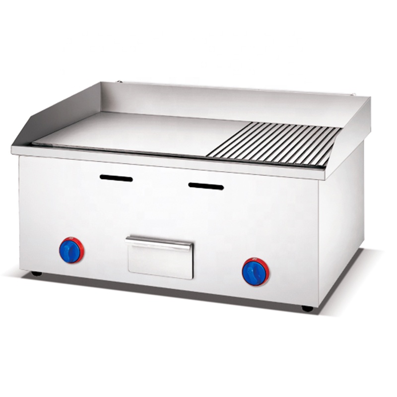 Electric Griddle Flat Top - เตาไฟฟ้าแบบแผ่นเรียบขนาดใหญ่สำหรับครัวเชิงพาณิชย์ ทำจากสแตนเลส เหมาะสำหรับทำแพนเค้ก พิซซ่า เบอร์เกอร์ สเต็ก