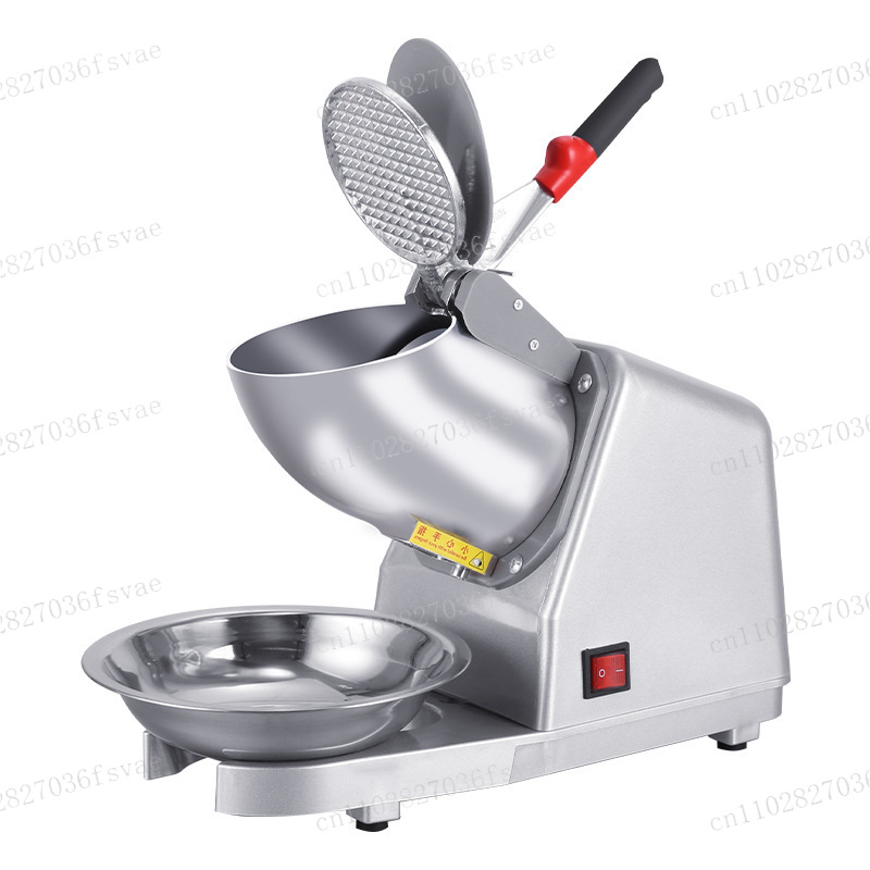 Commercial Kitchen Ice Machine - เครื่องบดน้ำแข็งใบมีดคู่ สำหรับใช้ในเชิงพาณิชย์และครัวเรือน, เครื่องทำน้ำแข็งไสไฟฟ้า 300 วัตต์ สำหรับร้านชานม