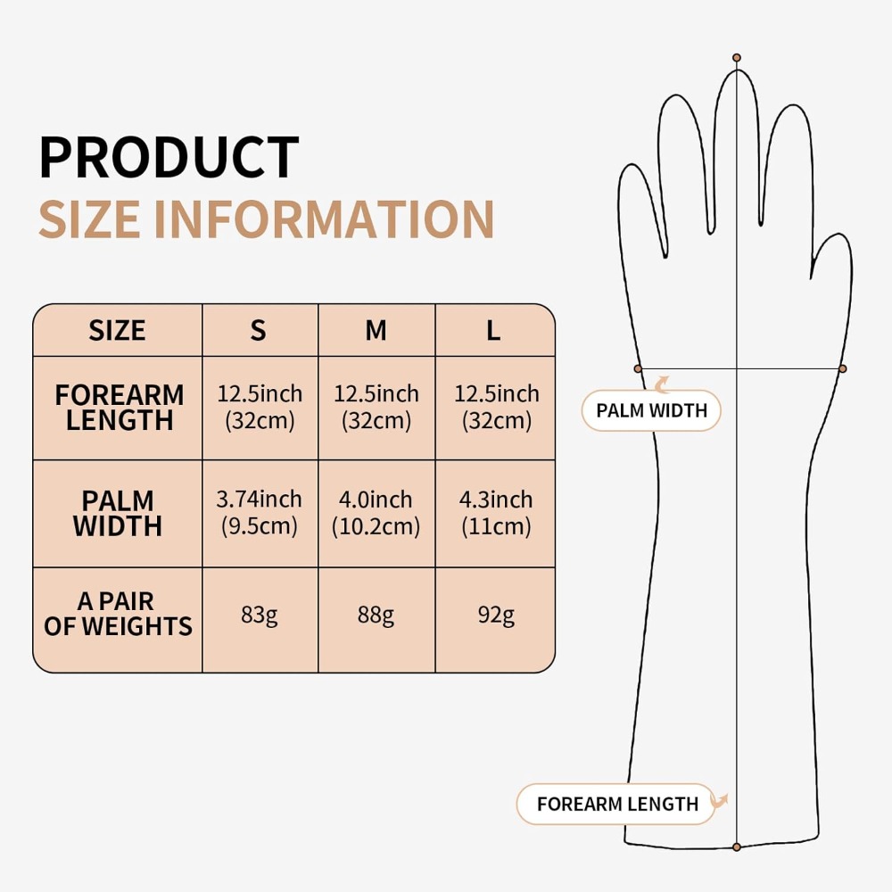 ล้างจานถุงมือยางReusable Kitch - Commercial Kitchen Gloves บทวิจารณ์และราคา