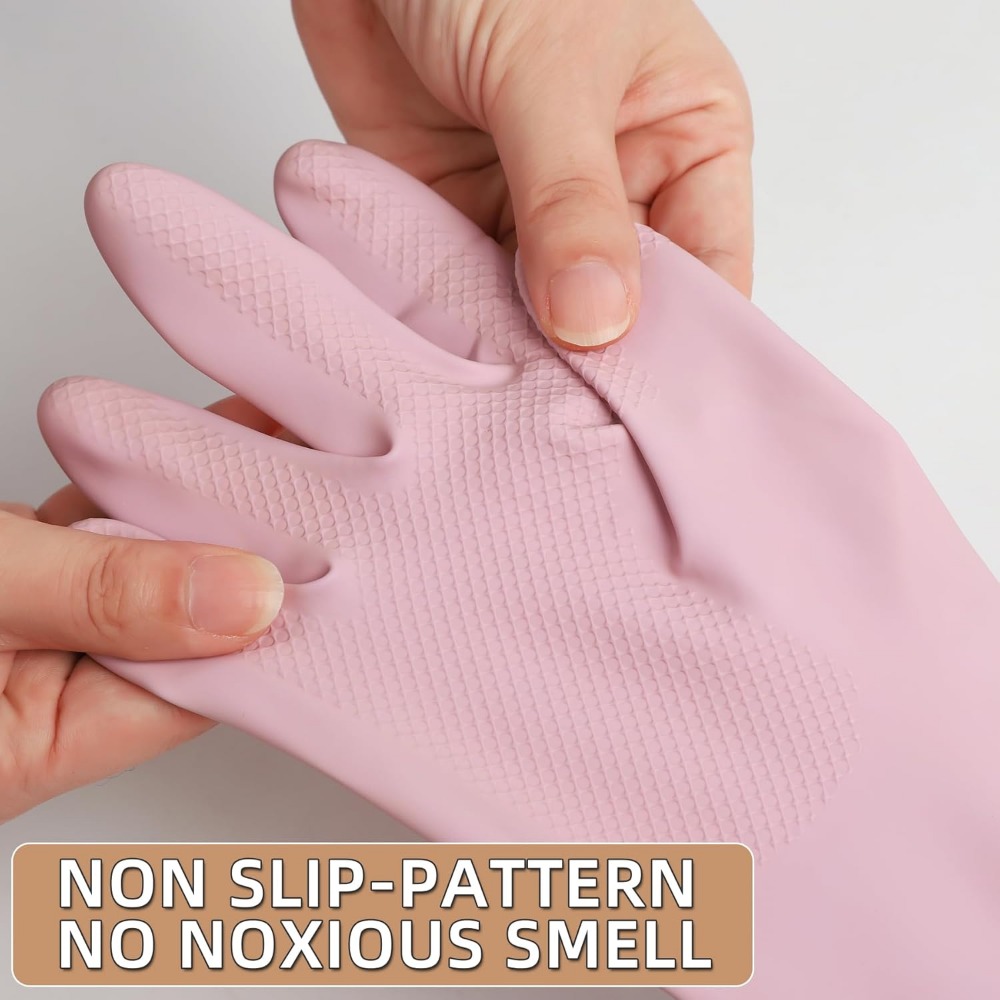 ล้างจานถุงมือยางReusable Kitch - Commercial Kitchen Gloves บทวิจารณ์และราคา