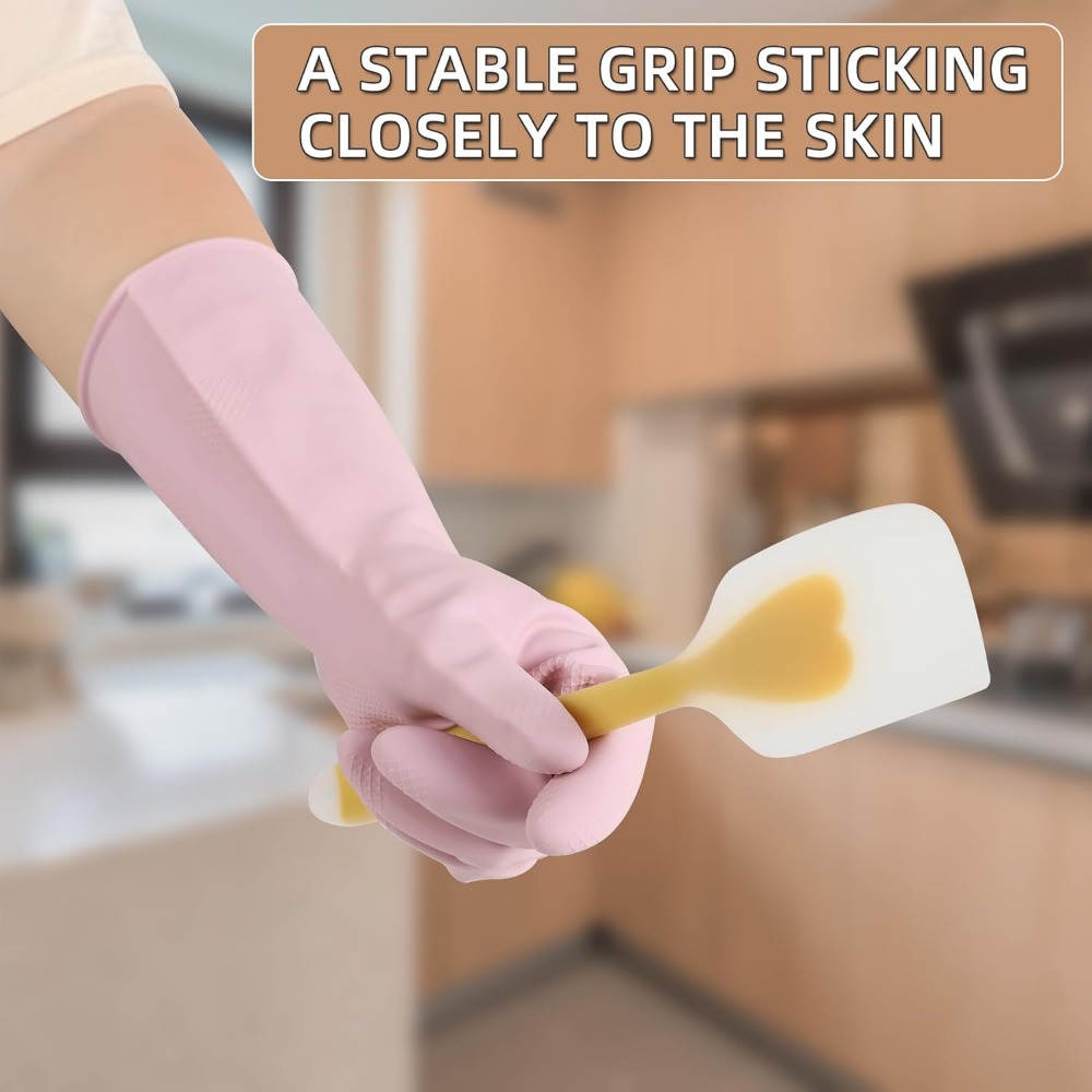 ล้างจานถุงมือยางReusable Kitch - Commercial Kitchen Gloves บทวิจารณ์และราคา