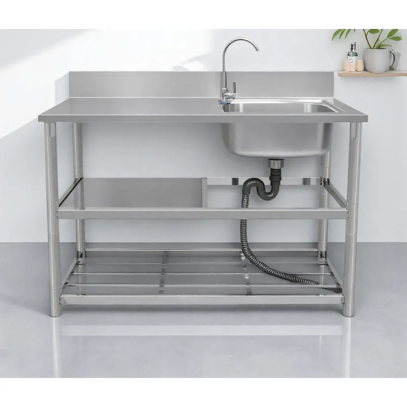อ่างล้างจานสแตนเลสแบบตั้งพื้นพ - Commercial Kitchen Sink บทวิจารณ์และราคา