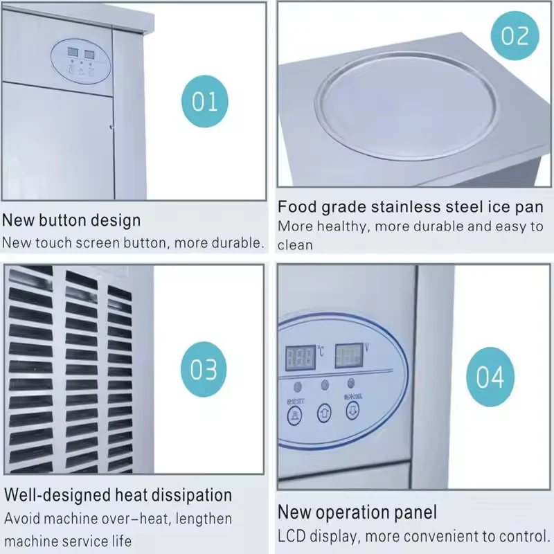 เครื่องทอดไอศกรีมแบบอัตโนมัติข - Commercial Kitchen Ice Machine บทวิจารณ์และราคา