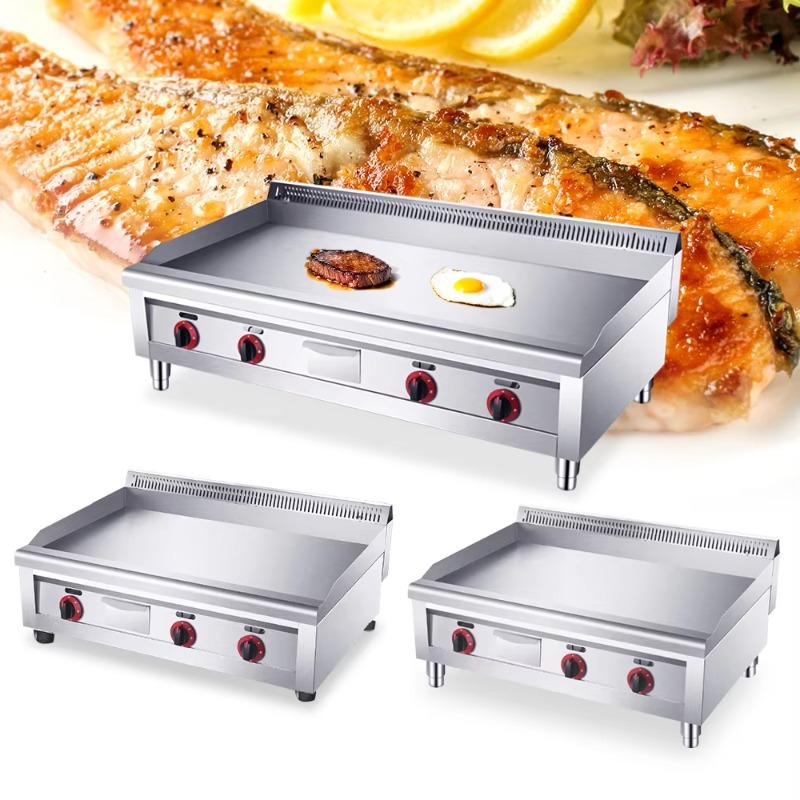 เตาปิ้งย่างเบอร์เกอร์แบบมืออาช - Electric Griddle Flat Top บทวิจารณ์และราคา
