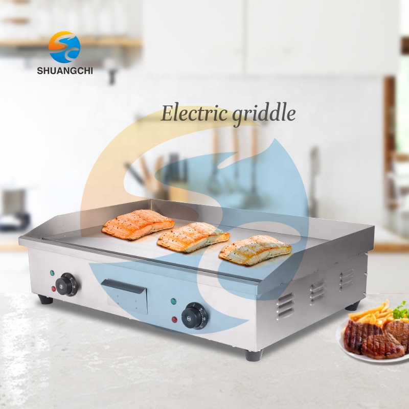 เตาไฟฟ้าแบบแบนสเตนเลสสตีลยี่ห้ - Electric Griddle Flat Top บทวิจารณ์และราคา