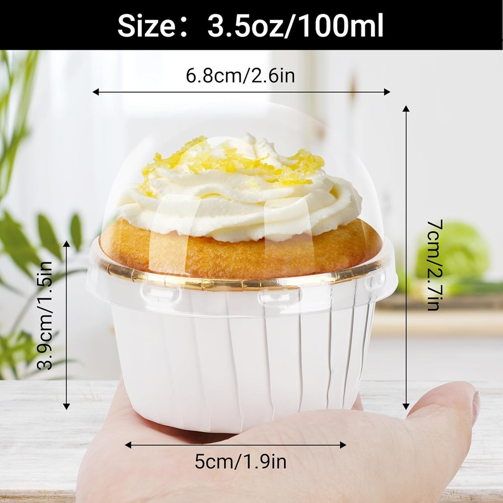 50 pcs มัฟฟินถ้วยกระดาษ Cupcak - Commercial Kitchen Items บทวิจารณ์และราคา