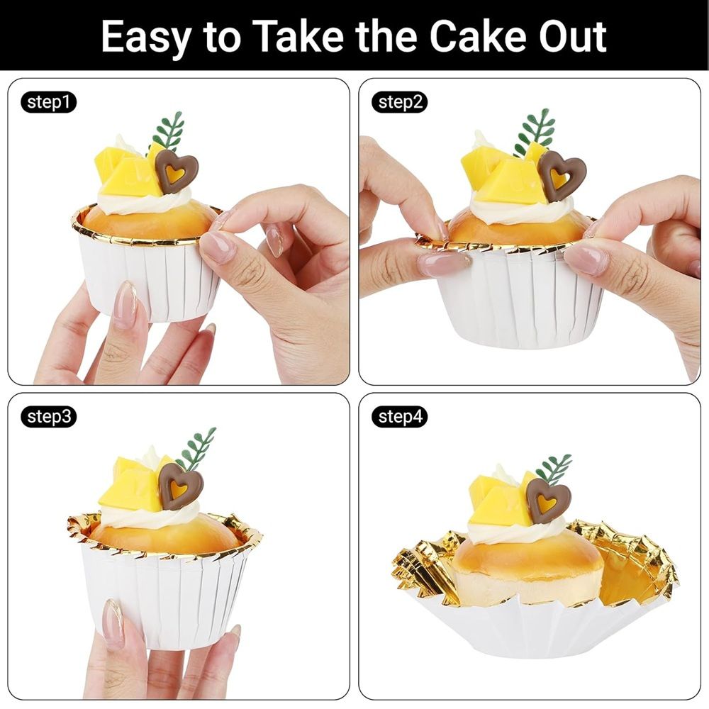 50 pcs มัฟฟินถ้วยกระดาษ Cupcak - Commercial Kitchen Items บทวิจารณ์และราคา