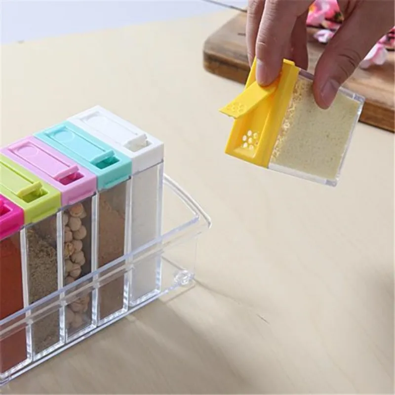 โปร่งใสเครื่องปรุงรสหกตารางกล่ - Commercial Kitchen Items บทวิจารณ์และราคา