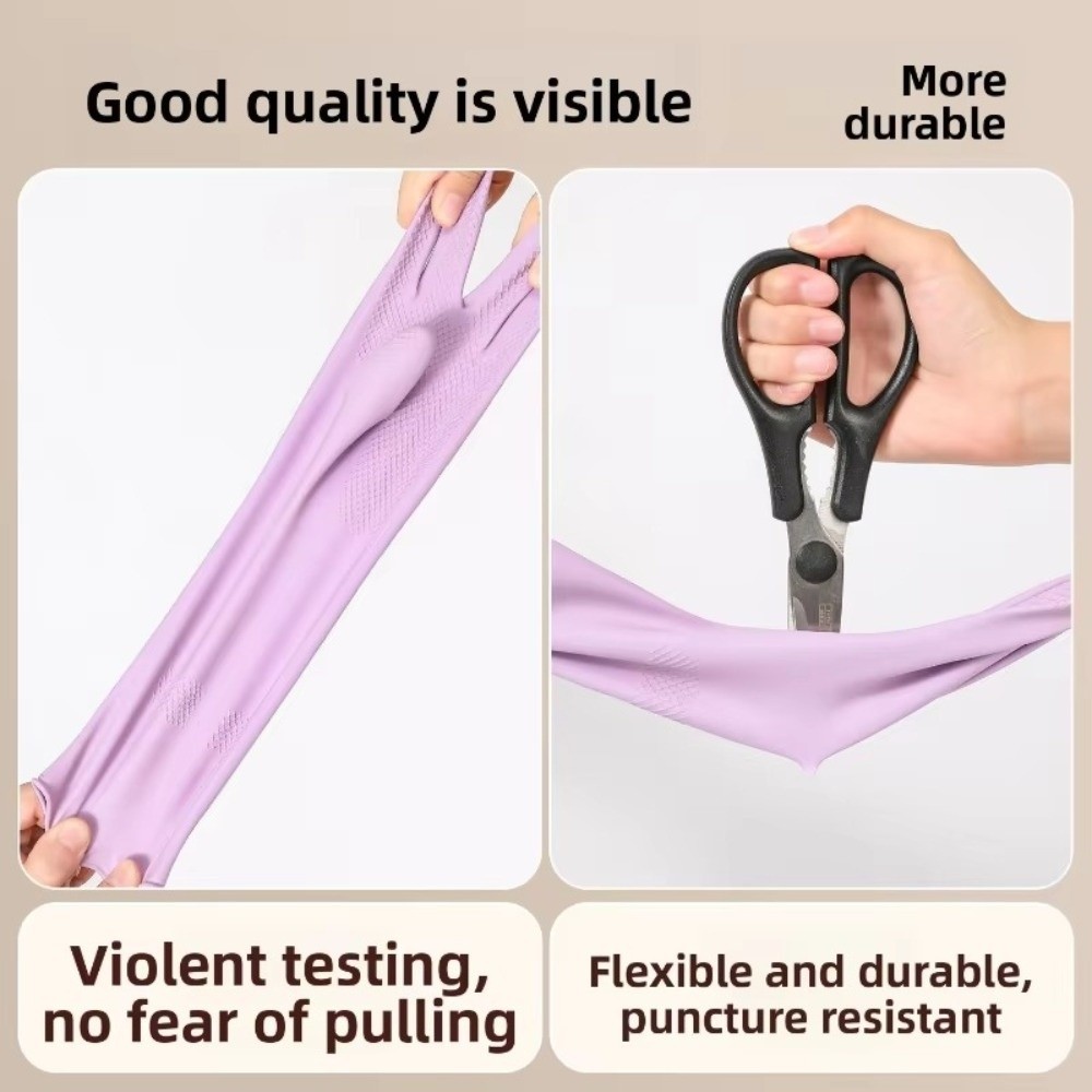 ถุงมือยางล้างจานพร้อมซับในผ้าฝ - Commercial Kitchen Gloves บทวิจารณ์และราคา