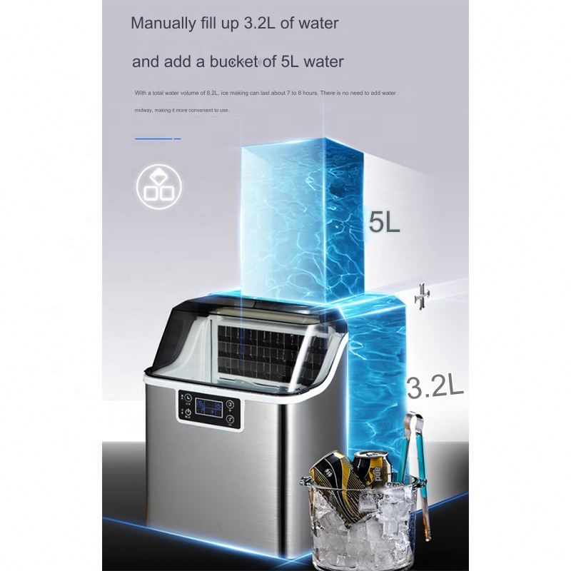 เครื่องทำน้ำแข็งแบบมืออาชีพสำห - Commercial Kitchen Ice Machine บทวิจารณ์และราคา
