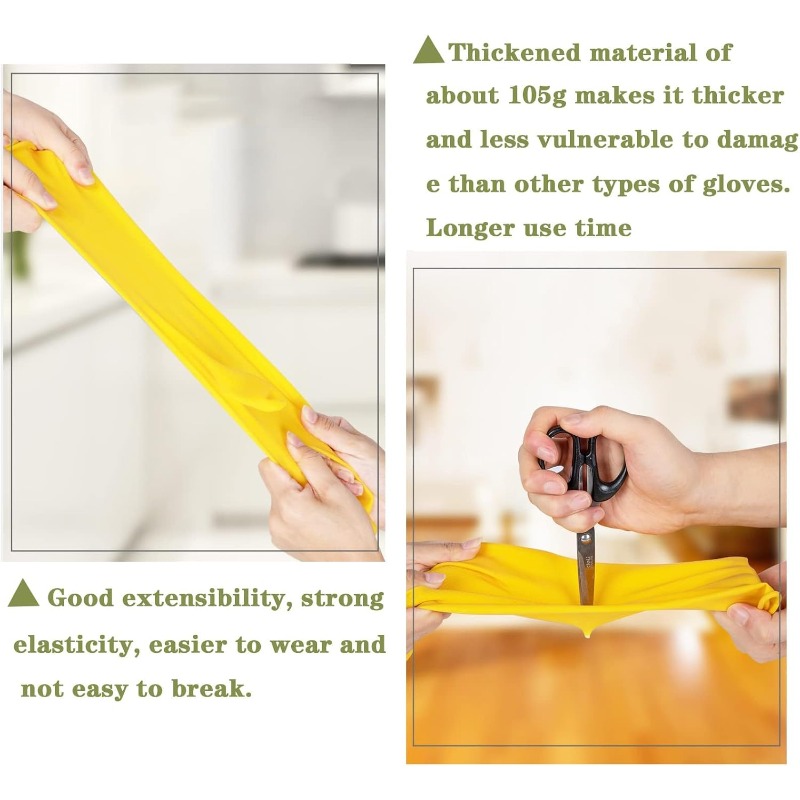 ถุงมือยางล้างจาน 3 คู่ สำหรับล - Commercial Kitchen Gloves บทวิจารณ์และราคา