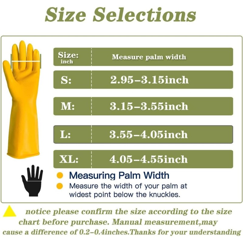 ถุงมือยางล้างจาน 3 คู่ สำหรับล - Commercial Kitchen Gloves บทวิจารณ์และราคา