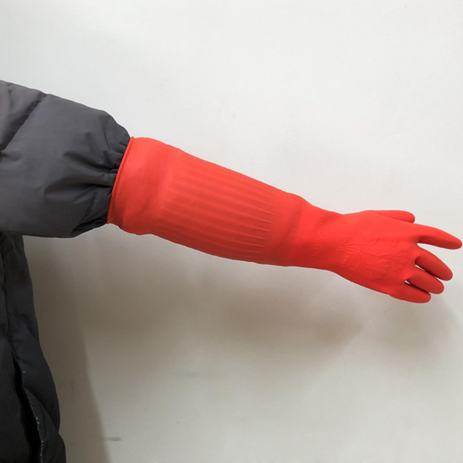 1 คู่ยืดหยุ่นสบายยางทําความสะอ - Commercial Kitchen Gloves บทวิจารณ์และราคา