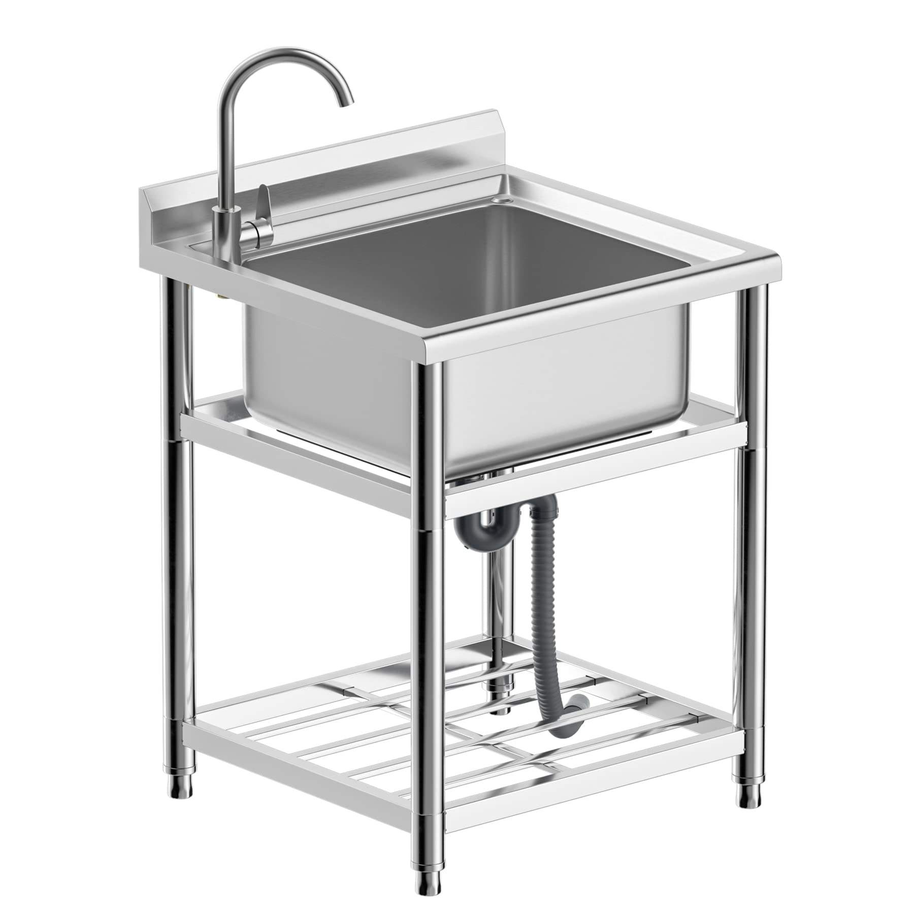 อ่างล้างจานสแตนเลสขายดีอันดับต - Commercial Kitchen Sink บทวิจารณ์และราคา