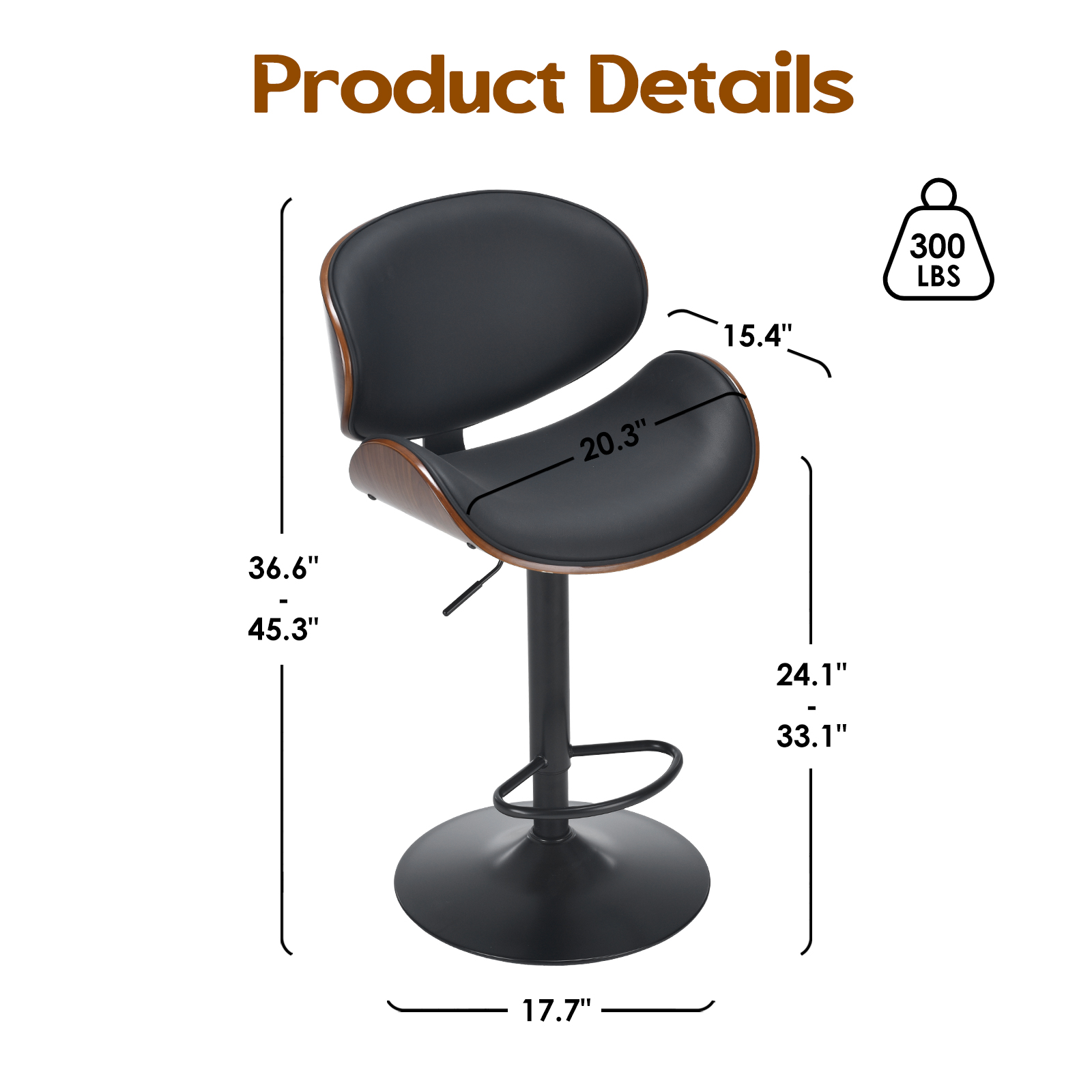 ชุดเก้าอี้บาร์หมุนได้ 2 ตัว ยี - Commercial Kitchen Counter บทวิจารณ์และราคา