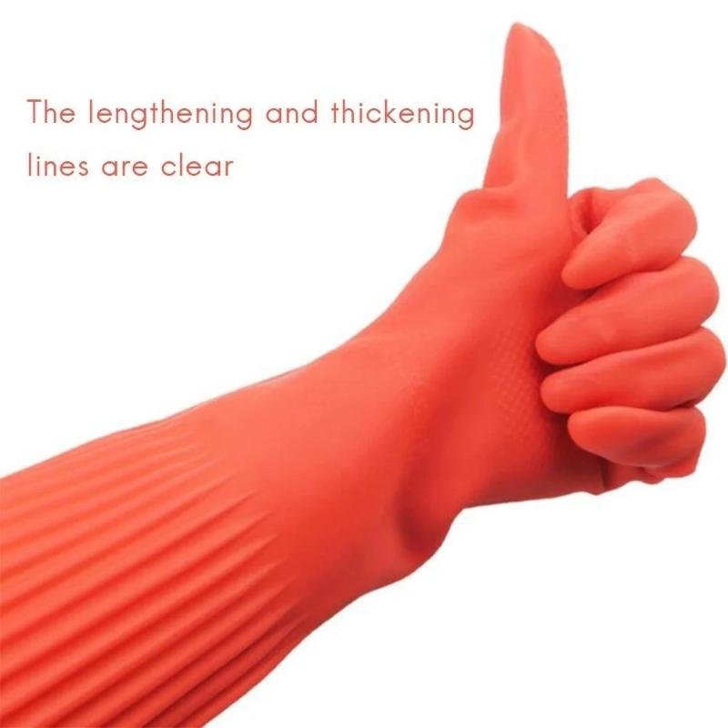 ถุงมือยางทำความสะอาดแบบยาวพิเศ - Commercial Kitchen Gloves บทวิจารณ์และราคา