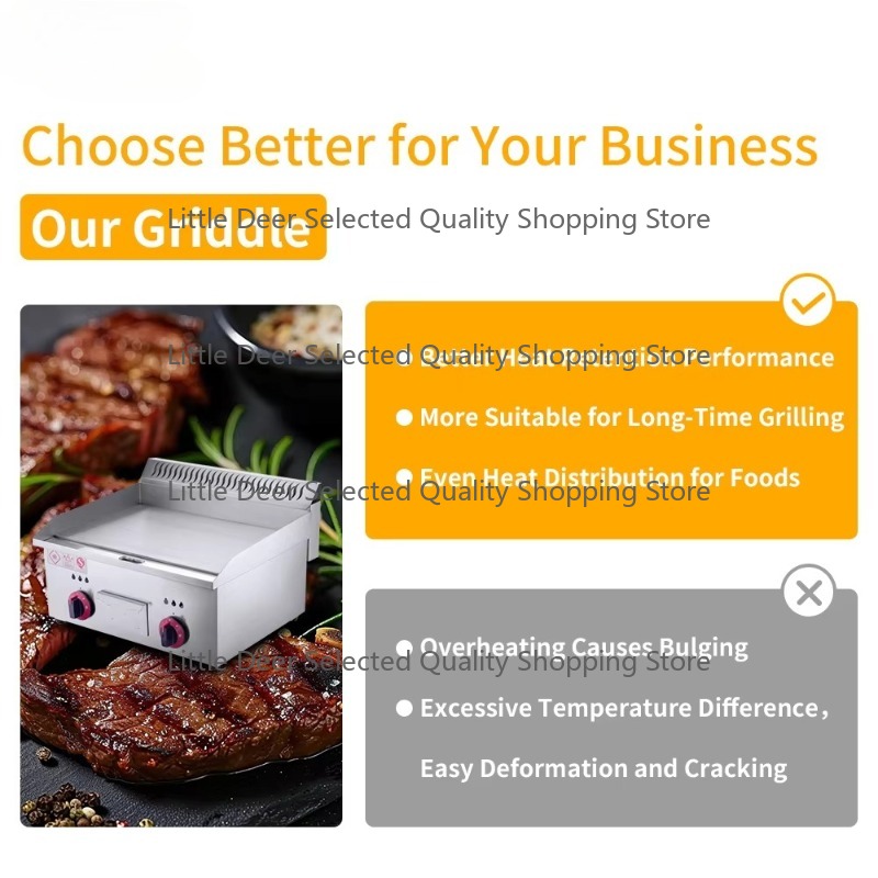 เตาปิ้งย่างแบบแบน ขนาด 16 มม.  - Electric Griddle Flat Top บทวิจารณ์และราคา
