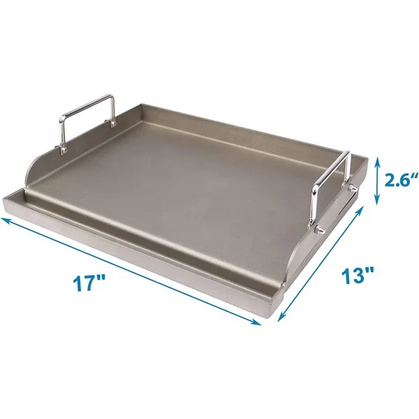 แผ่นเหล็กสแตนเลสแบบหนาสำหรับย่ - Electric Griddle Flat Top บทวิจารณ์และราคา
