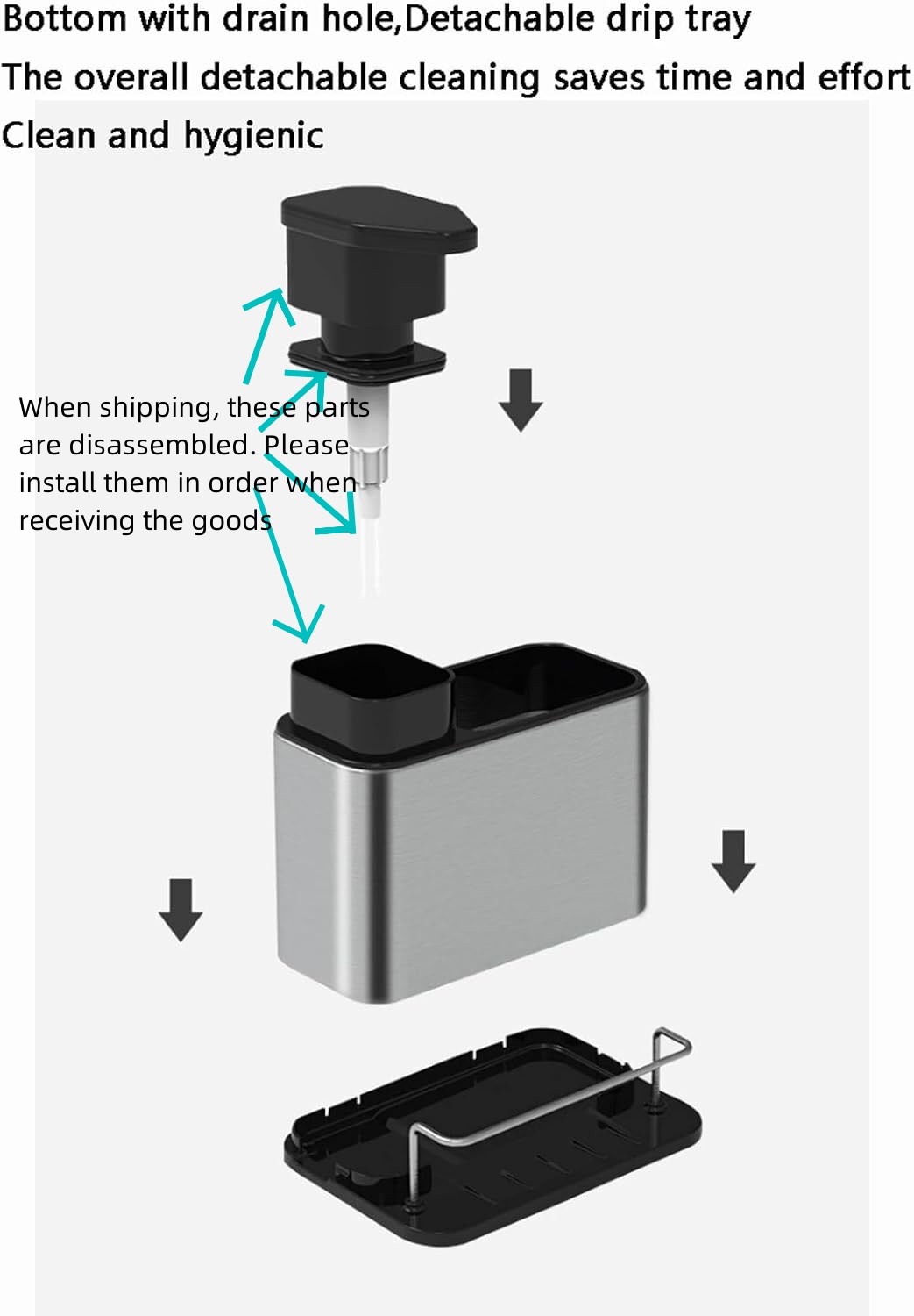 3-in-1 ห้องครัวสแตนเลสสตีลบนโต - Commercial Kitchen Sink บทวิจารณ์และราคา
