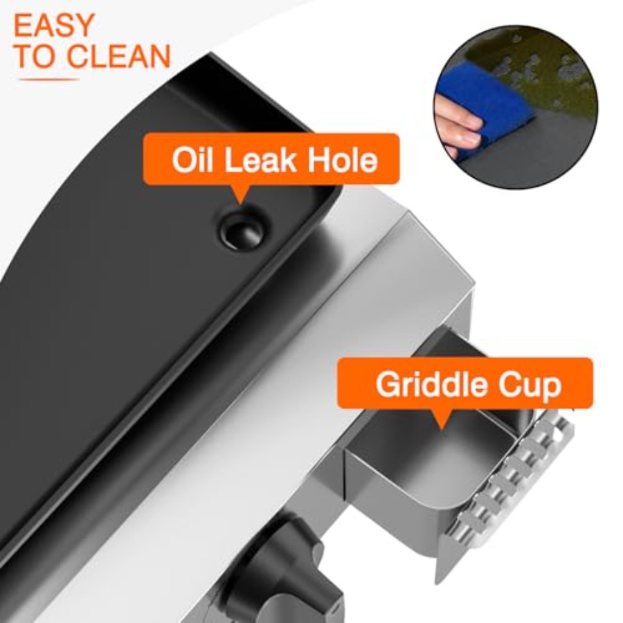 เตาแก๊สแบบแผ่น 4 หัวเตา พร้อมฝ - Electric Griddle Flat Top บทวิจารณ์และราคา