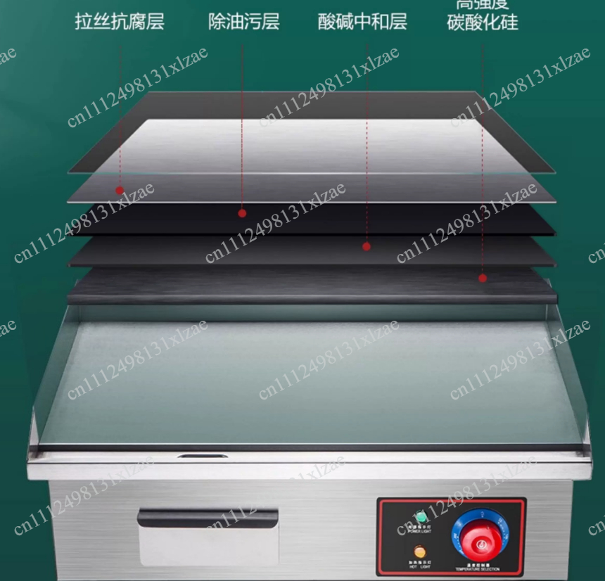เตาไฟฟ้าแบบแผ่นเรียบ 220V 1700 - Electric Griddle Flat Top บทวิจารณ์และราคา