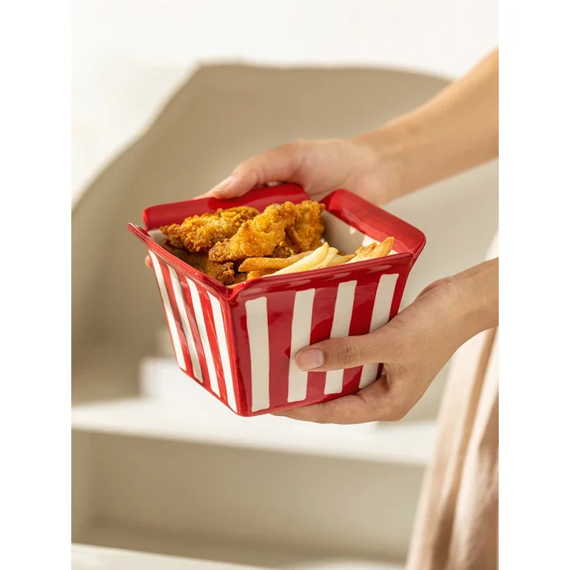 ชามเซรามิกทรงสี่เหลี่ยมภาชนะใส - Commercial Kitchen Items บทวิจารณ์และราคา