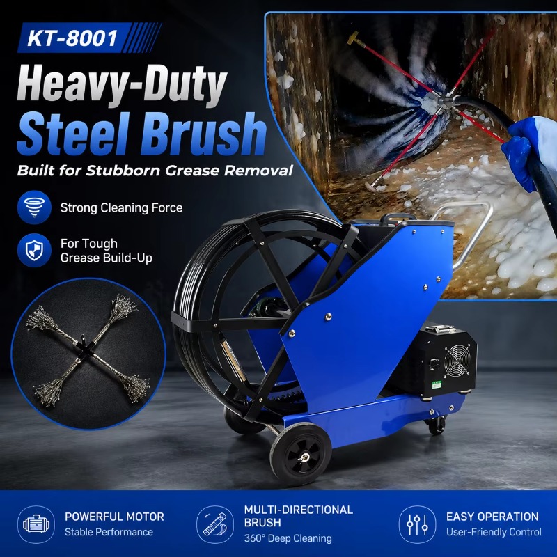 KT-8001 อุปกรณ์ทำความสะอาดท่อด - Commercial Kitchen Exhaust Cleaning บทวิจารณ์และราคา