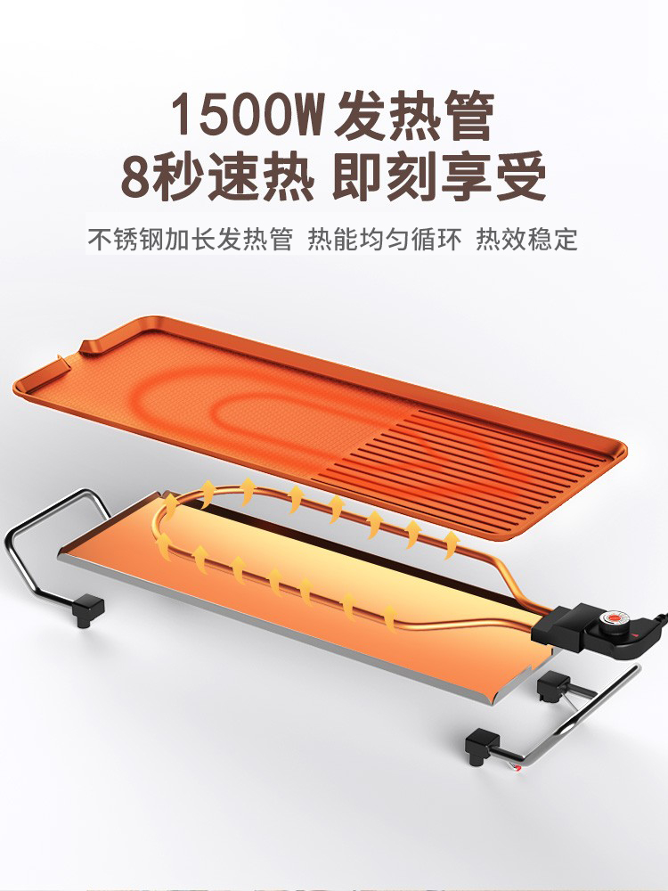 เตาย่างบาร์บีคิวไฟฟ้าสำหรับใช้ - Electric Griddle Flat Top บทวิจารณ์และราคา