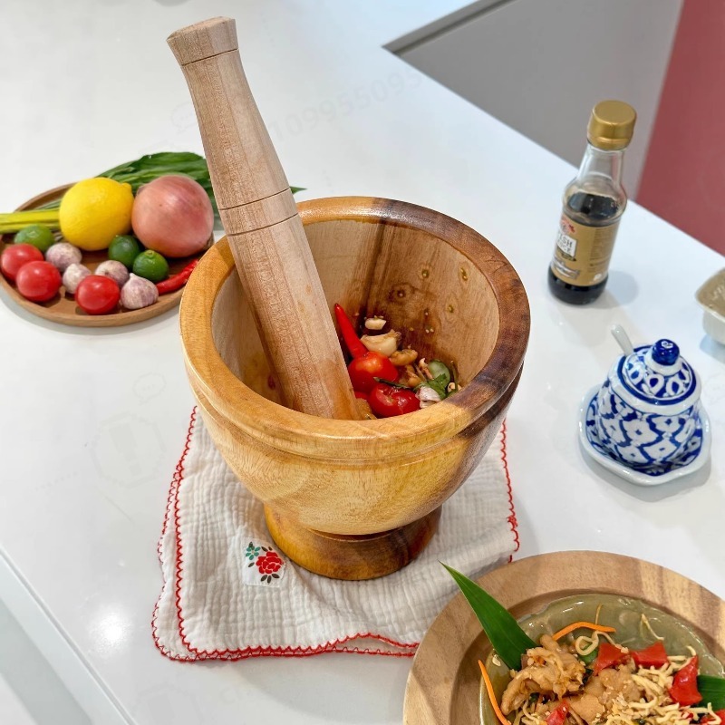 ชุดครกและสากไม้กระถินเทศธรรมชา - Commercial Kitchen Grinder บทวิจารณ์และราคา