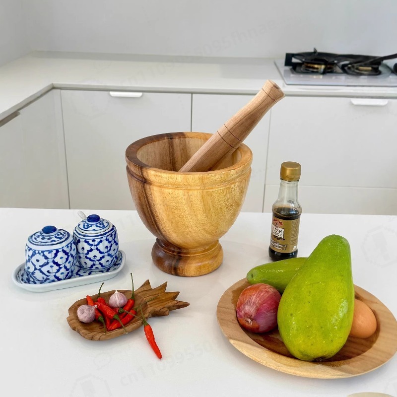 ชุดครกและสากไม้กระถินเทศธรรมชา - Commercial Kitchen Grinder บทวิจารณ์และราคา