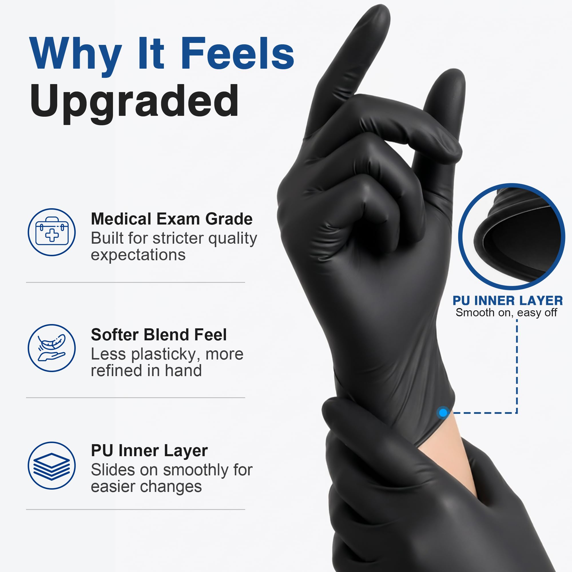 ถุงมือยางไนไตรล์แบบใช้แล้วทิ้ง - Commercial Kitchen Gloves บทวิจารณ์และราคา