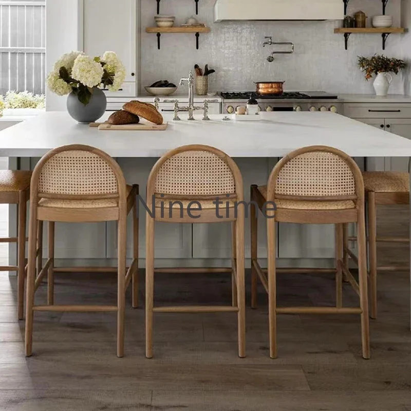 เก้าอี้บาร์ครัวไม้จริงหวายดีไซ - Commercial Kitchen Counter บทวิจารณ์และราคา