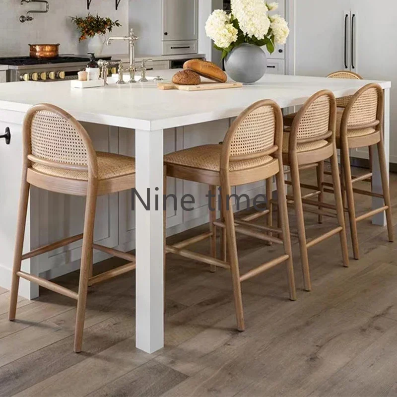 เก้าอี้บาร์ครัวไม้จริงหวายดีไซ - Commercial Kitchen Counter บทวิจารณ์และราคา